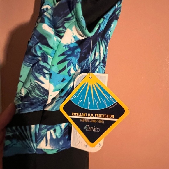NWT Sporti HydyroLast Aquarelle Chlorine Resistant Scoop One piece Swimsuit 20W - Picture 6 of 11